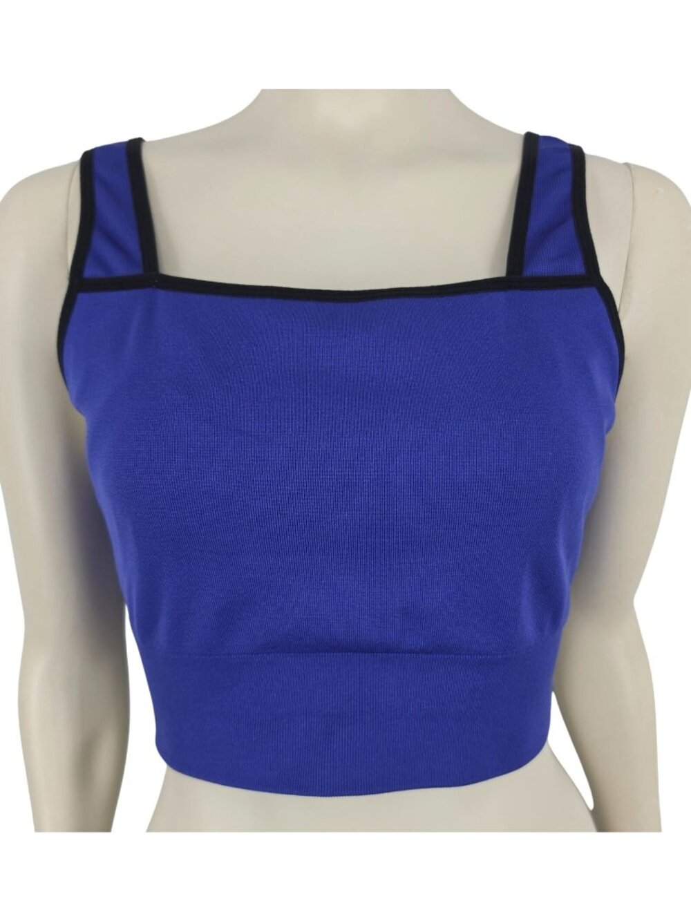 Women's Oiselle Super Seamless Running Sports Bra Support Blue Purple Large
